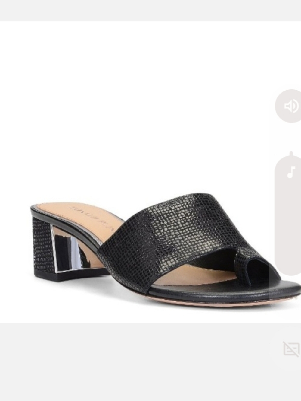 Donald Pliner Black Sandals